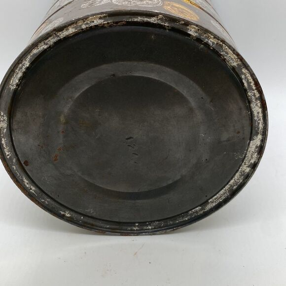 Vintage Coffee Can  Hills Bros 2 Pound Capacity Coin Design - Picture 5 of 12
